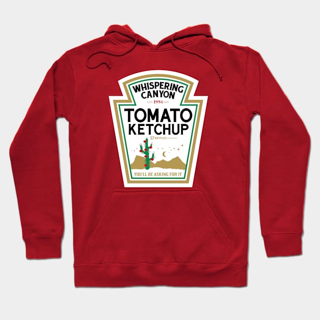 Whispering Canyon Ketchup Hoodie by GoAwayGreen